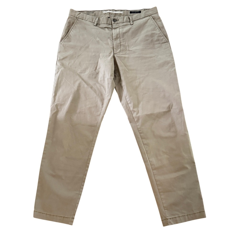 Banana‎ Republic Lived-In Chino Athletic Fit Khaki Pants Mens 35x32 Tan Trousers